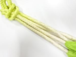 正絹　撚り房　手組帯締め